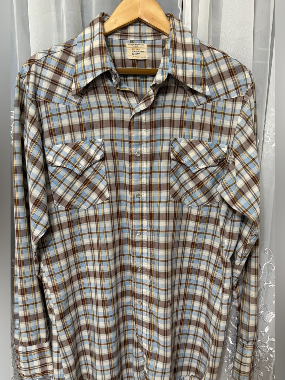 Vintage 70’s JC Penneys Big Mac Pearl Snap Shirt